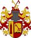 Pavel Hubáček: Zlato-červeně vpravo polcený štít, vpravo čtyřpodlažní věž s ochozem, se dvěma okny v prvním a dvěma okny ve druhém podlaží, oknem ve třetím podlaží a oknem s hodinami ve spodní části čtvrtého podlaží, všechna